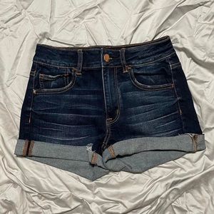 American Eagle Outfitters Dark Wash Hi-Rise Shortie